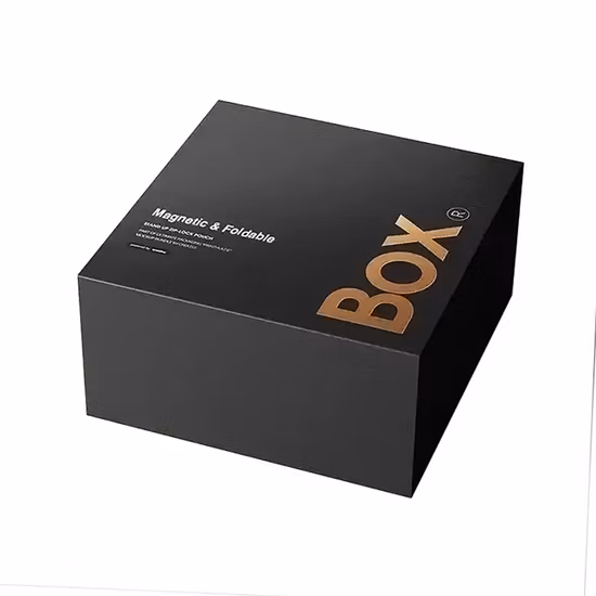 Papelão dobrável cosméticos maquiagem jóias roupas caixa de embalagem de presente de papel magnético para relógio festa de casamento festival embalagem de presente com fita