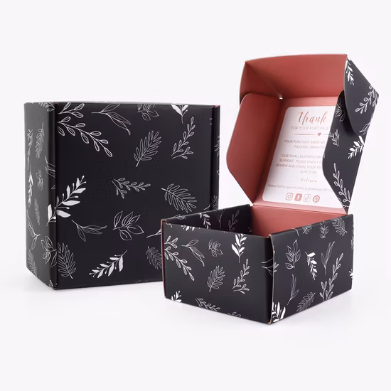 Custom Logo Printed Craft Packaging Corrugated Folding Shipping Mailing Mailer Paper Gift Boxes
